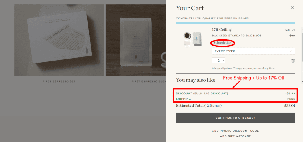 17ft-Ceiling Blue Bottle Coffee Subscription - Up to 17% Off + Free Shipping.